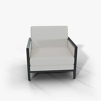 Knight Armchair - Modern Lounge Chair with Black Frame