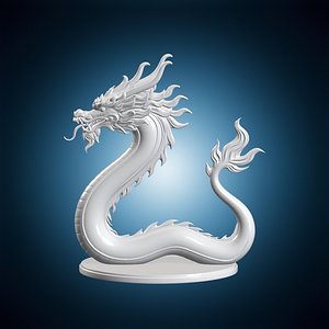 Chinese Dragon Long Body Variant 3 3D Print Model model