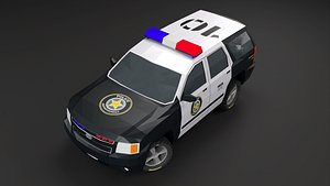 Police 4x4 Vehicle Low-poly