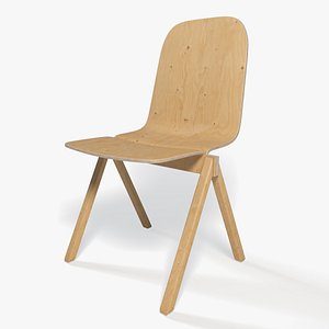 plywood chair 3d max