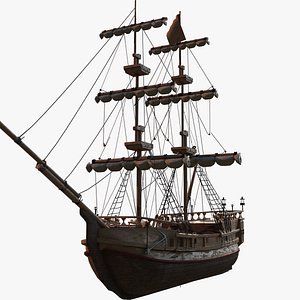 Optimized Pirat Ship made in BLENDER EEVEE CYCLE