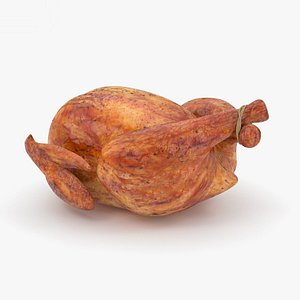 3D roast chicken model