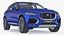 Jaguar F-Pace 2017 Simple Interior 3D Model