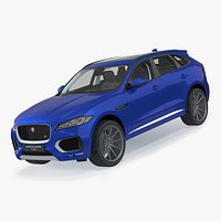 Jaguar F-Pace 2017 Simple Interior 3D Model