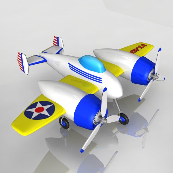 small toy plane 3d model