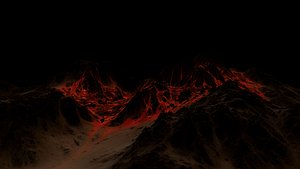 3d volcano
