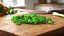 Pile of Chopped Green Onion Rings