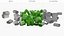 Pile of Chopped Green Onion Rings