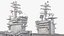 3D US Aircraft Carrier Nimitz CVN-68 model