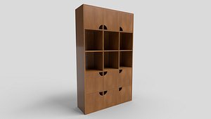 Bookcase N19 3D