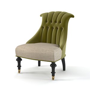 classic tufted modern 3d 3ds