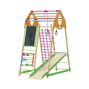 Childrens sports bunk BambinoWood Plus 3D model