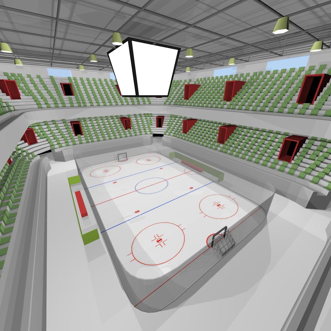 Low Poly Cartoon Hockey Arena 3D Model - TurboSquid 1725928