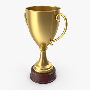 3D Golden Trophy Cup model