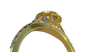 Purple Diamond Ring