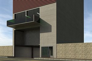multi level parking 3d model