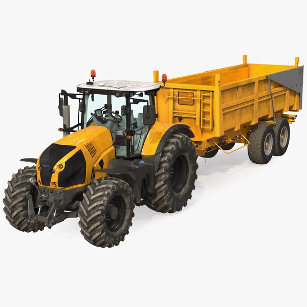 3D tractor body tipper trailer - TurboSquid 1629768