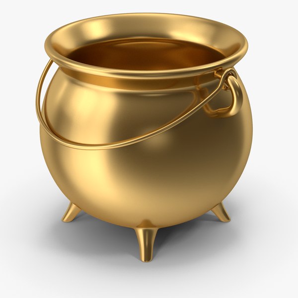 3D model Gold Cauldron