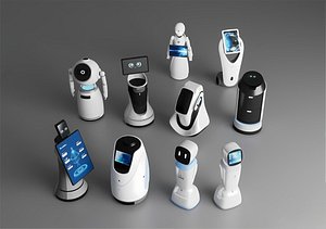 3D robots Collection intelligent robot Smart robot humanoid robot