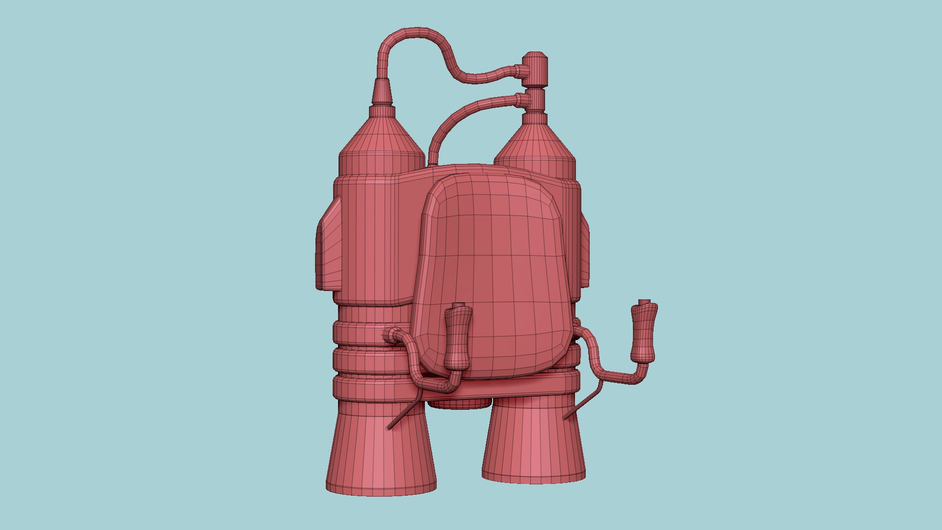 3D Jetpack E09 Green Metal - SciFi Character Design - TurboSquid 1962719
