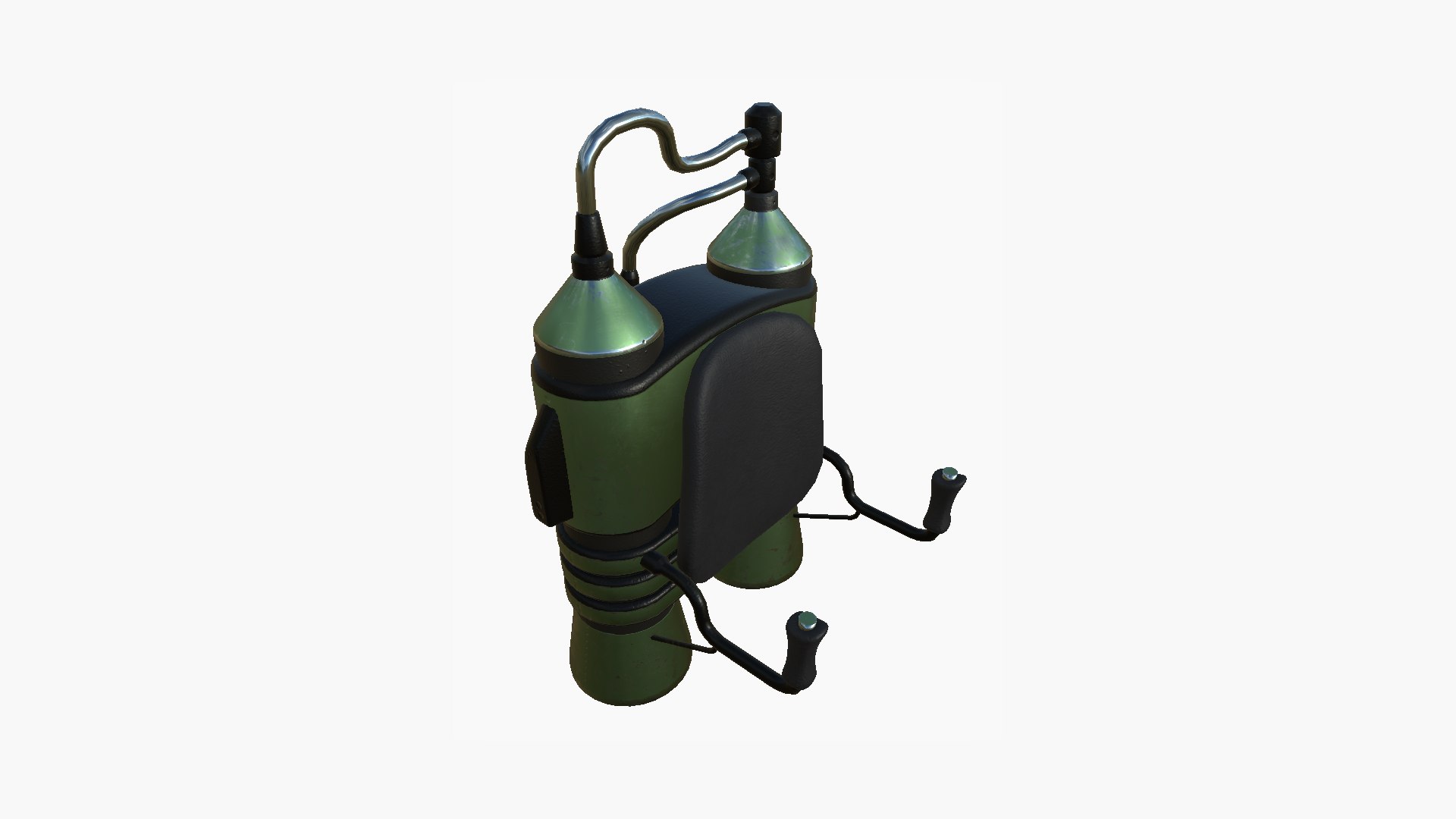 3D Jetpack E09 Green Metal - SciFi Character Design - TurboSquid 1962719