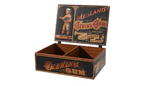 Vintage Wooden Gum Box