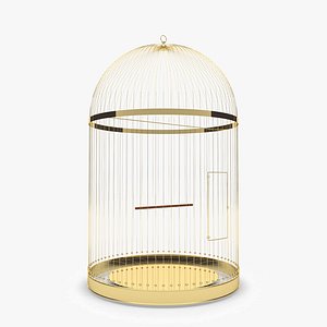 golden bird cage model