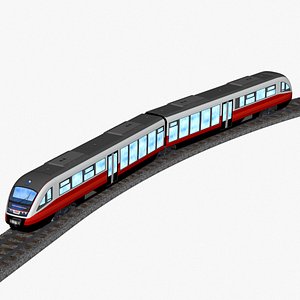siemens desiro classic oebb class 5022 diesel electric passenger train 3D model