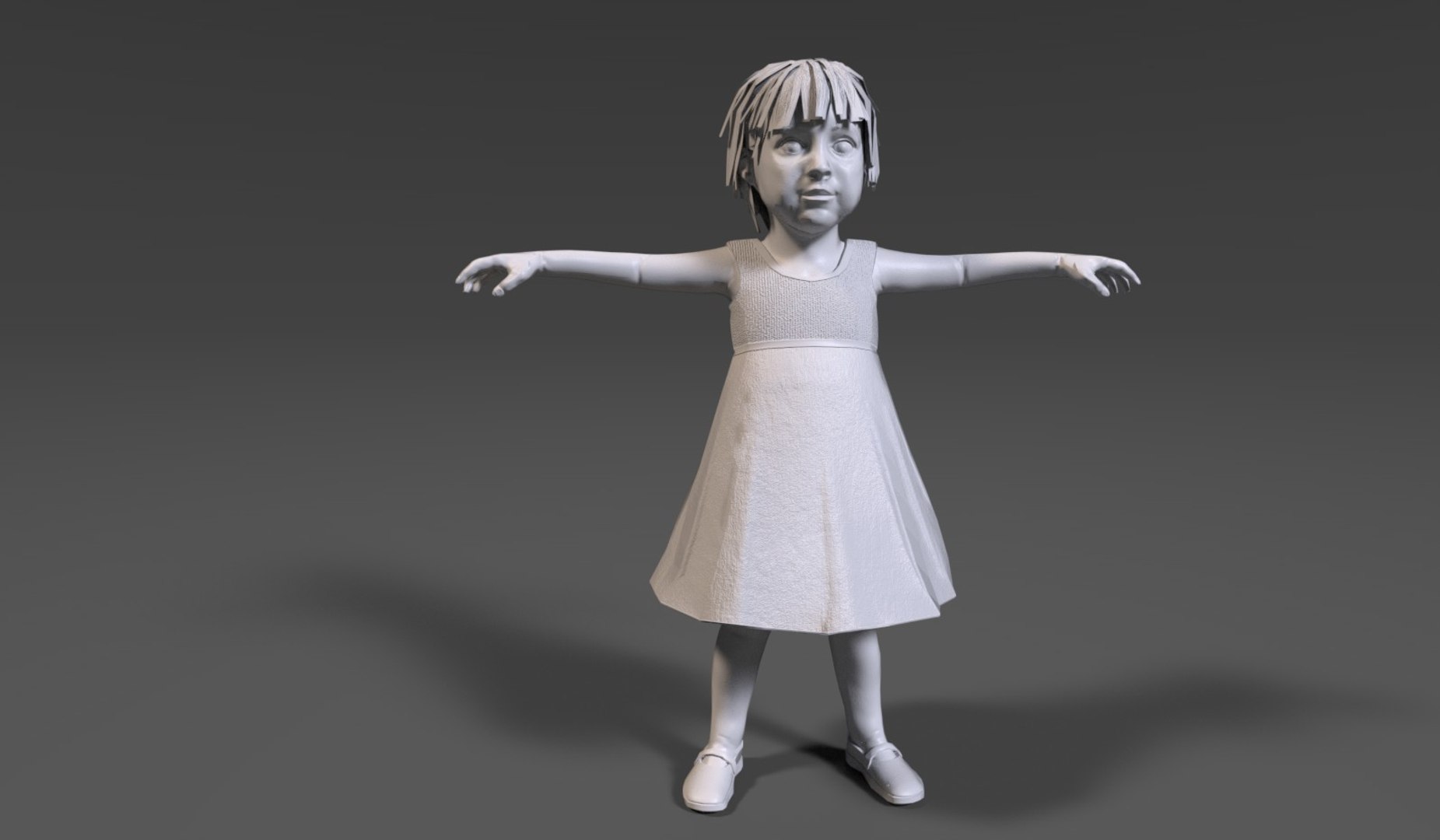 Female Toddler 3D - TurboSquid 1380578