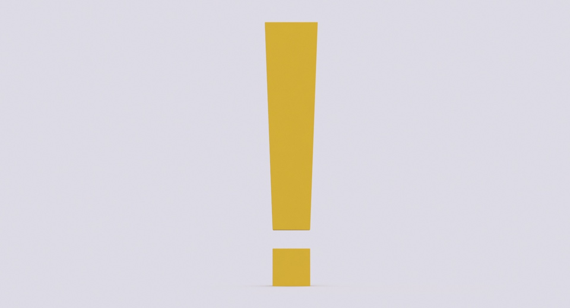 exclamation mark boxy 3d model https://p.turbosquid.com/ts-thumb/59/u8DHVd/xL4HDZs2/exclamation_mark_boxy_productshot_0003/jpg/1486415999/1920x1080/fit_q87/8e1336e076be246cecf9f33737b671affb4a65c6/exclamation_mark_boxy_productshot_0003.jpg