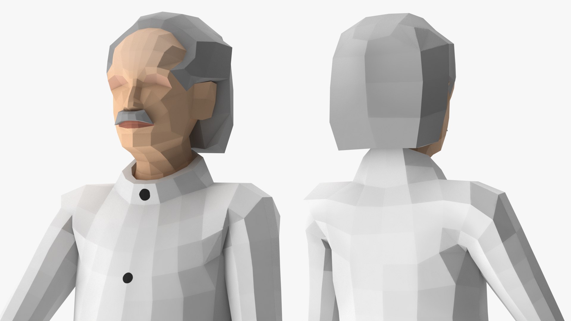 3D Scientist Low Poly Rigged For Maya - TurboSquid 2194210