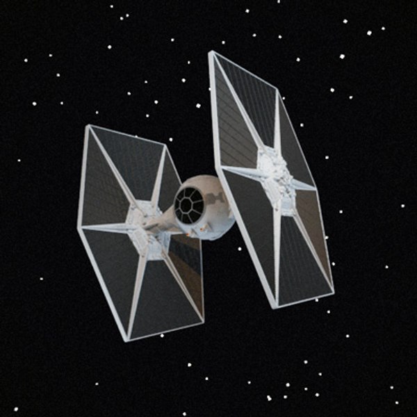 3d replica tie fighter model