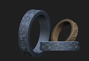ring with roses