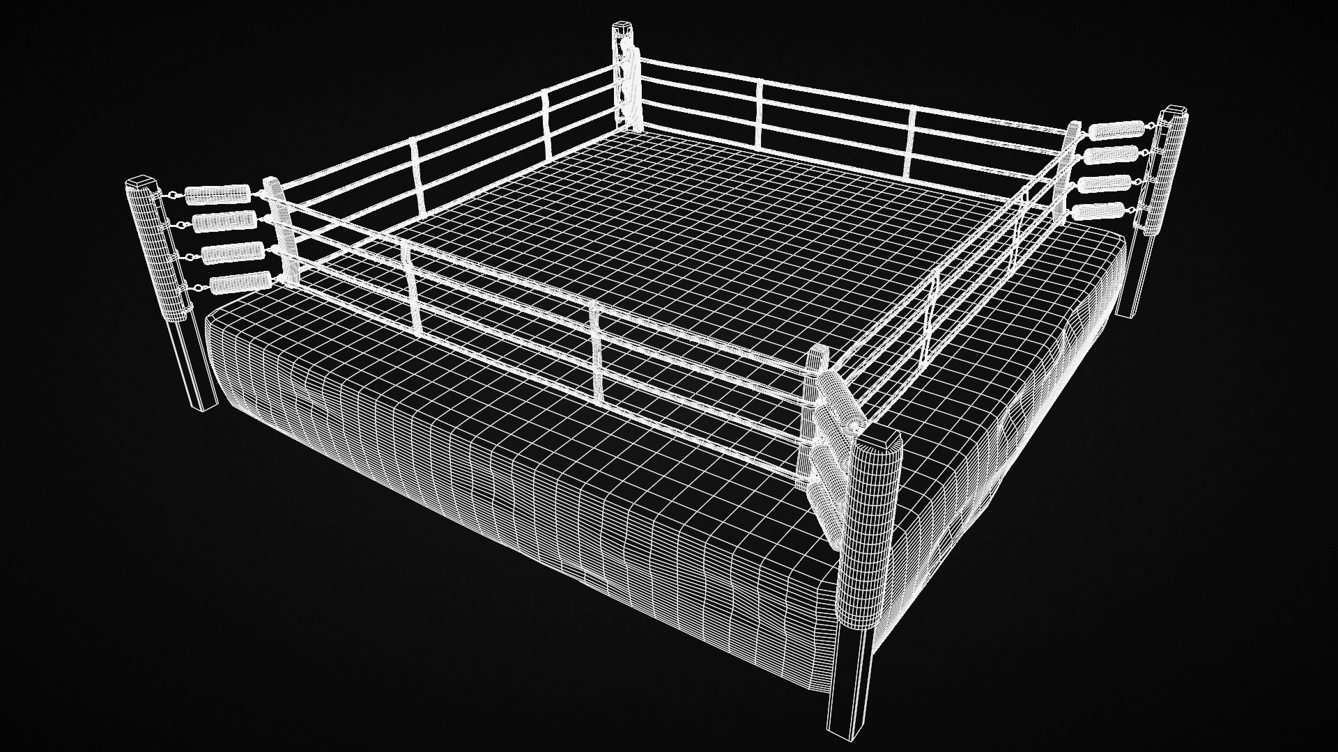 3d Boxing Ring Model