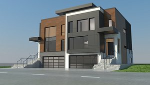 modern house 3d 3ds