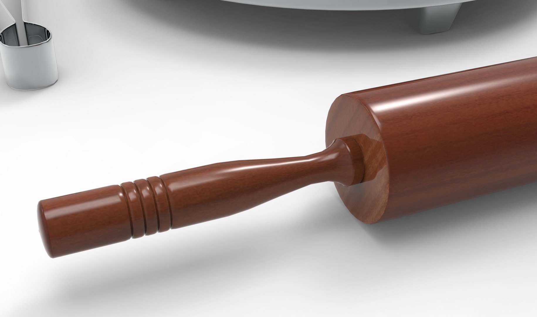 3D Rolling Pin With Board TurboSquid 1740207