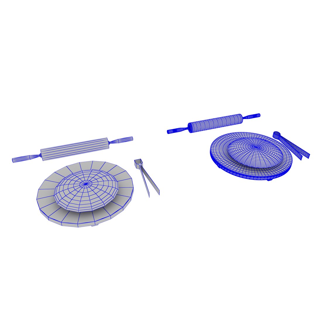 3D Rolling Pin With Board TurboSquid 1740207