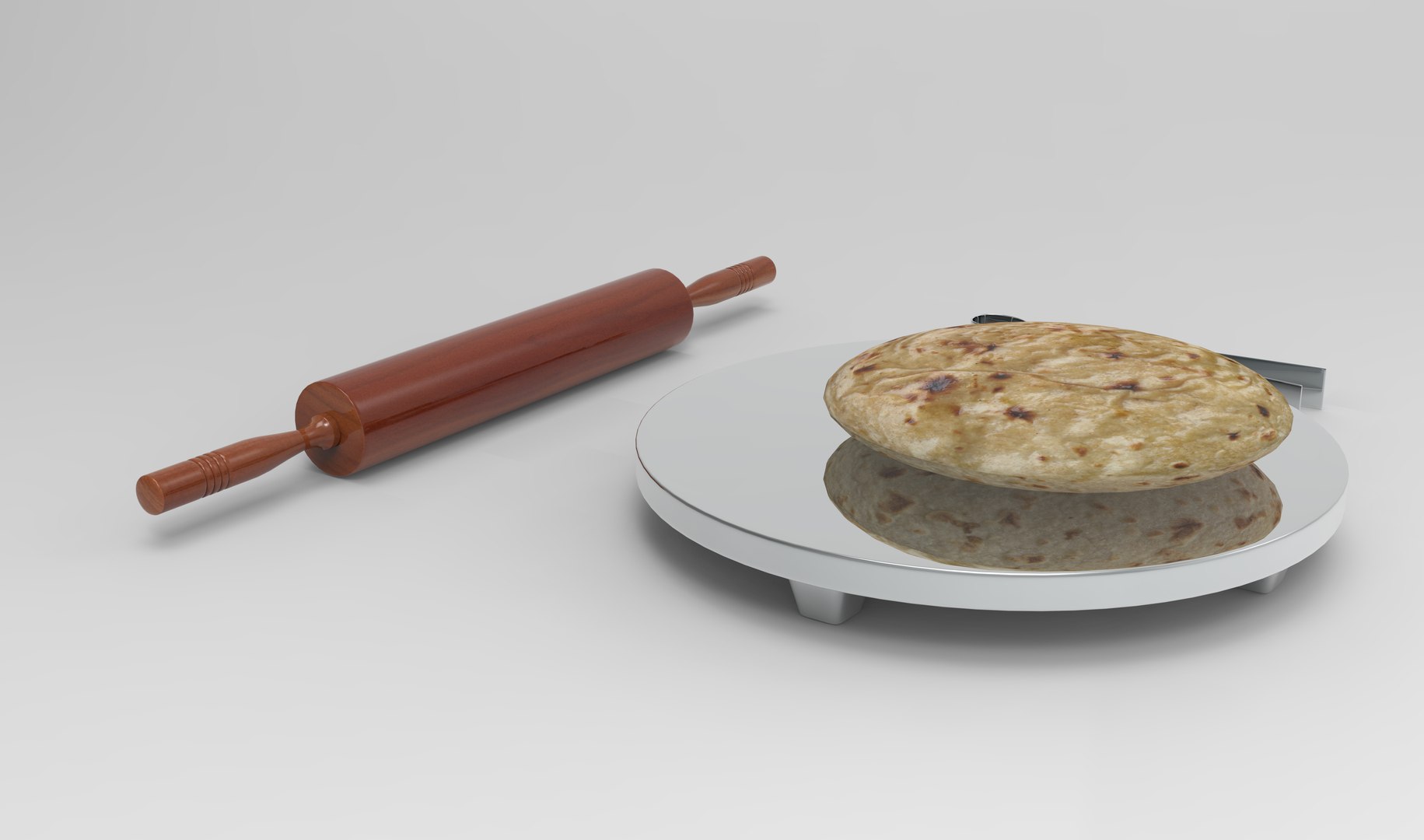 3D Rolling Pin With Board TurboSquid 1740207