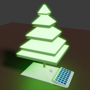 3D Table lamp Christmas tree