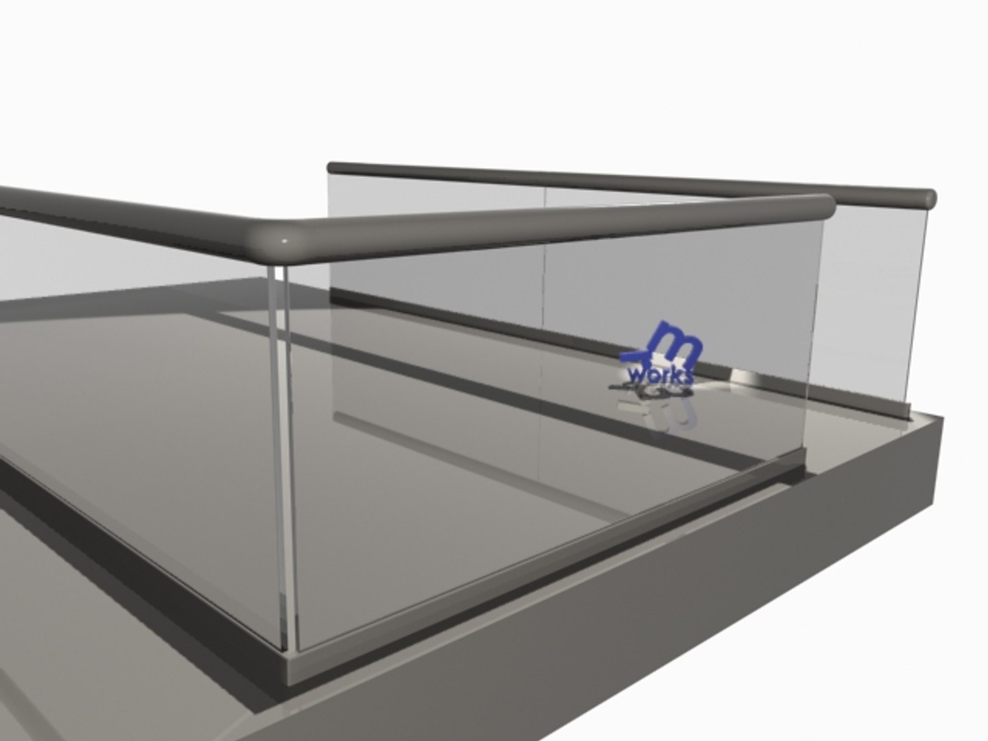 3ds Max Glass Railing File