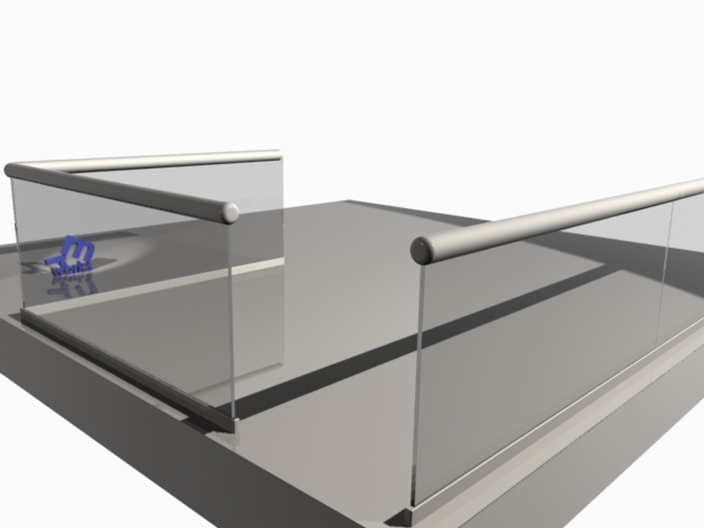 3ds Max Glass Railing File