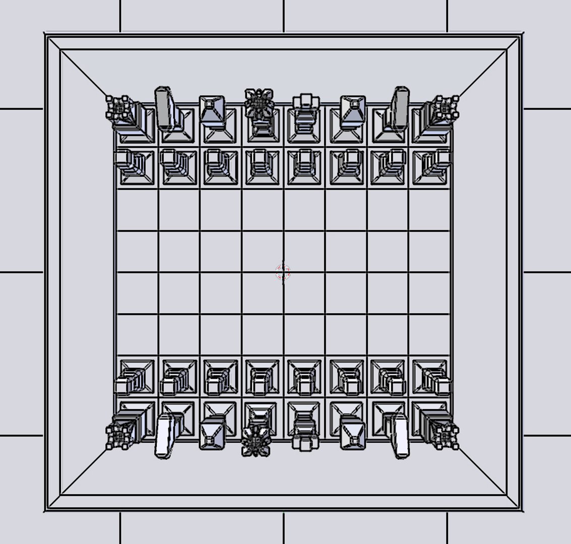 Blend Cubic Chess Set