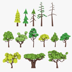 LowPoly Trees Pack Lite