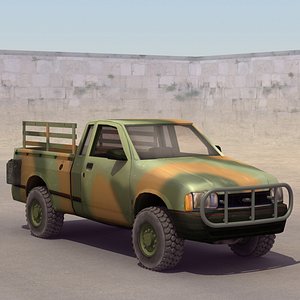 maya army pickup truck