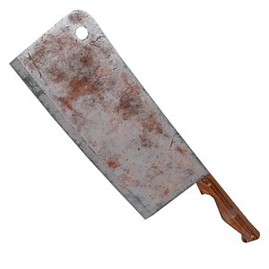 3d butcher knife rusty