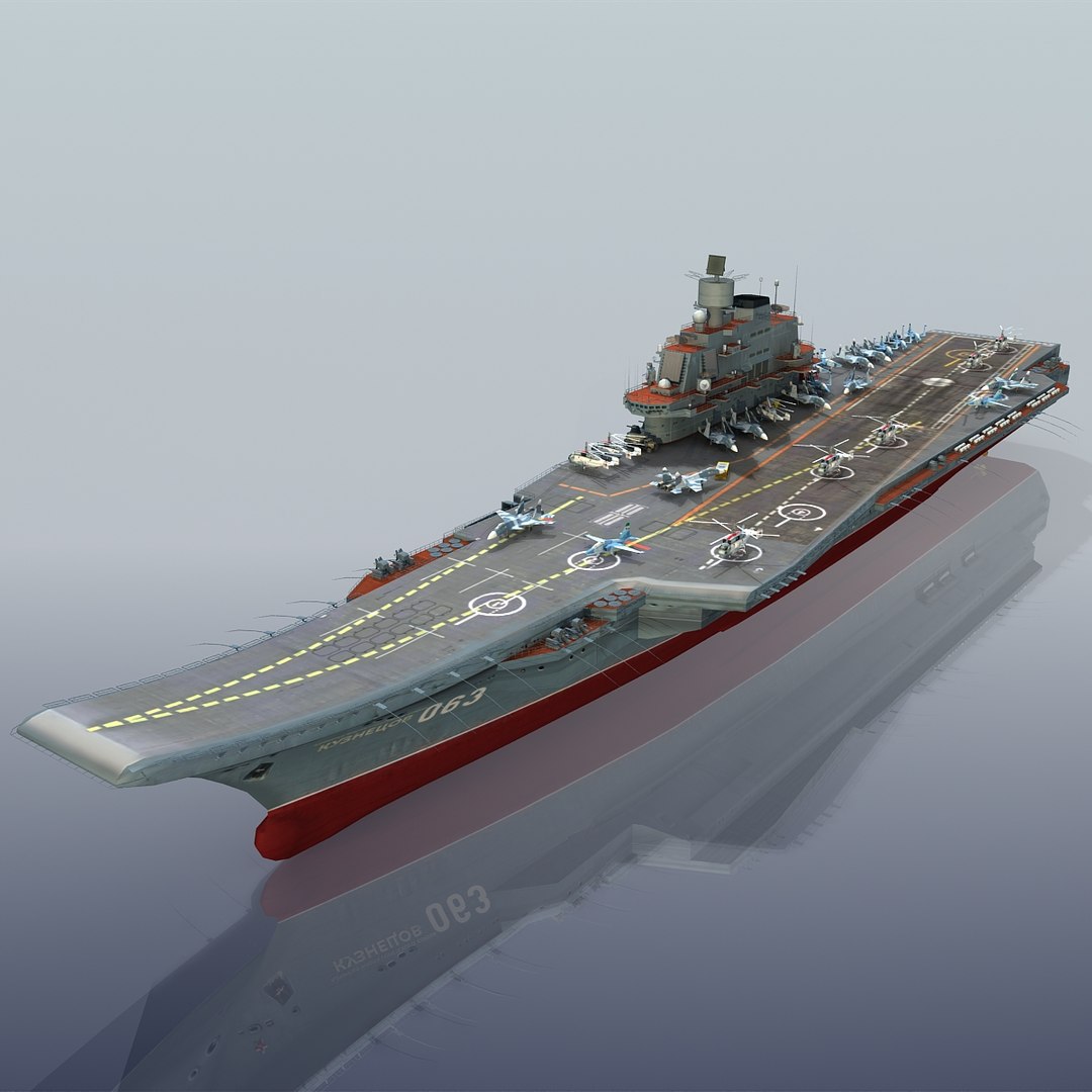 3d Model Admiral Kuznetsov Aircraft Carrier