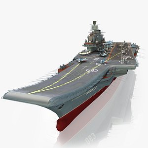 3d model admiral kuznetsov aircraft carrier