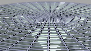 3D glass table model