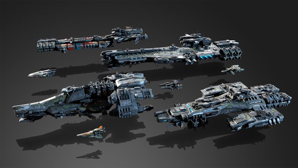 9 low-res spaceships max