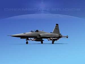 3d model northrop tigershark f-20 fighter